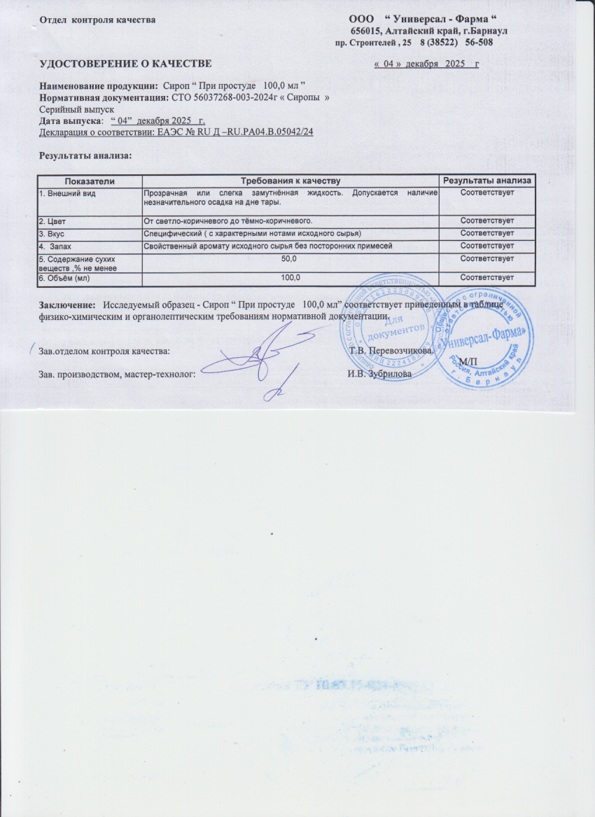 Паспорт №122025